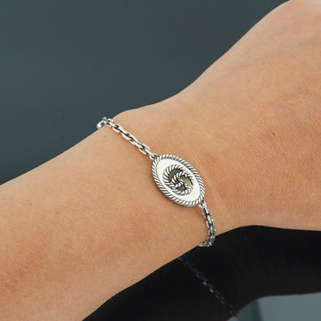 GUCCI Armband 627749 J8400 0701 Silber Unisex Luxus Geschenk 142018528