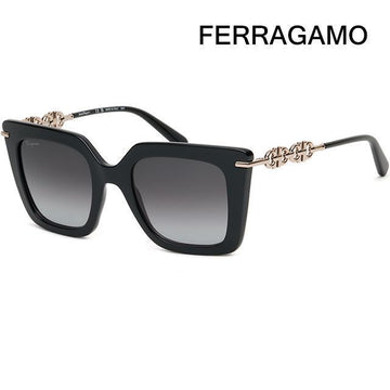Salvatore Ferragamo Sunglasses SF1041S 001 Oversized Square Horn Rim 114945469