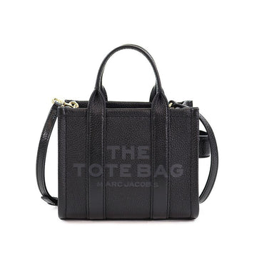 MARC JACOBS ブラックレザーミニトートバッグ H053L01RE22 001 142073650