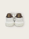 Louis Vuitton White Lettering Monogram Timeout Sneakers 142082099 [P]