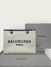 BALENCIAGA Paris Logo Natural Medium Tote Schultertasche 142082154 [P]