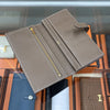 Hermes Bearn Long Wallet Etoupe Gold Stamp H084871 142082388 [P]