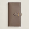Hermes Bearn Long Wallet Etoupe Gold Stamp H084871 142082388 [P]