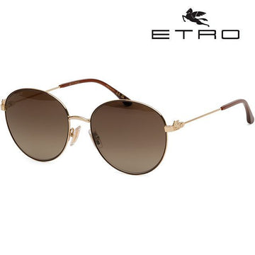 ETRO Sonnenbrille 0102FSK 01QHA Runde Metall Braun 142081835