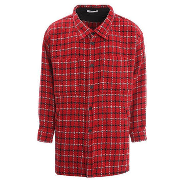 FAITH CONNEXION Pochette Karo Hemd rot 21FW EMW21213 003 33038829