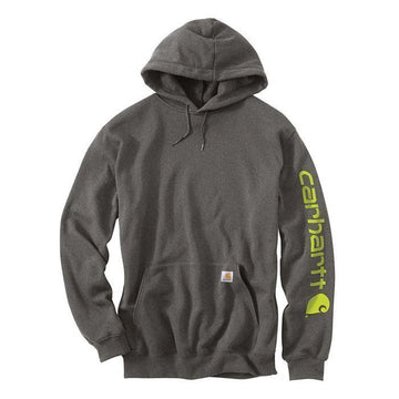 Carhartt Midweight Logo Hoodie Carbon Heather K288-026 117649251 [P]