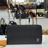 Louis Vuitton Taiga Zipper Dragonne Strap Black Long Wallet M69409 142123894 [P]