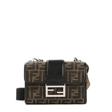 FENDI 25FW Double Baguette Crossbody Bag 142129325