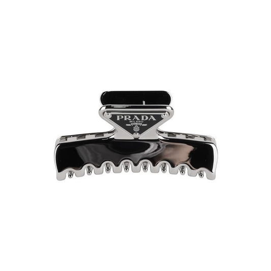 Prada Triangle Logo Metal Hair Clip 1IF103 2BA6 F0276 142138151 [P]