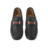 GUCCI 673819 Dreistreifen-Web-Horsebit-Loafer 7 1/2 35581 142138750 [P]