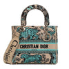 Dior Aquamarina Riviera Lady D-Lite Medium Bag M0565OEGO 51E 101460245 [P]