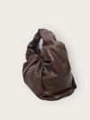 Bottega Veneta Bark Brown Leather Shirring Hobo Shoulder Bag 142146136 [P]