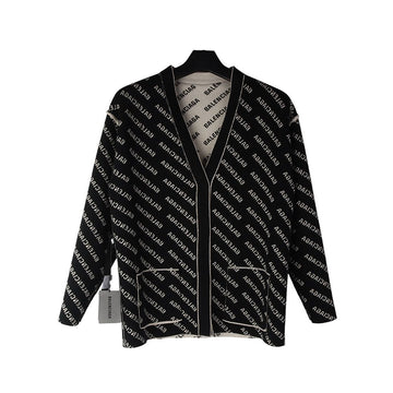 BALENCIAGA Allover-Logo Strickjacke 3 Größe 35586Y 142148713