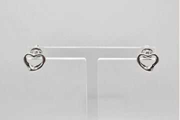 TIFFANY & CO オープンハート シルバー イヤリング 142149071
