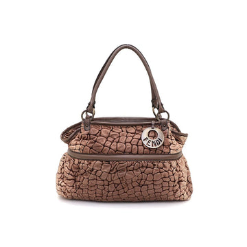 FENDI 8BH186 ジューカ バブル ブラウン ショルダーバッグ 12665946 142149467