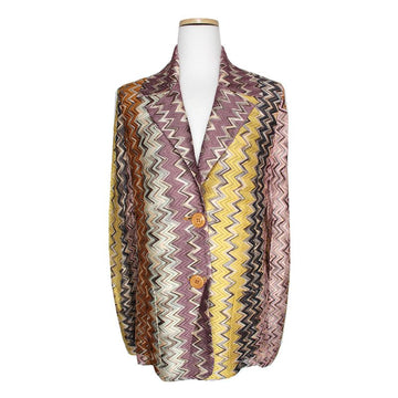Missoni Violet Yellow Knit Jacket 66 142155087
