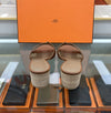 HERMES オアシス サンダル スリッパ ゴールド H071002 142216231 [P]