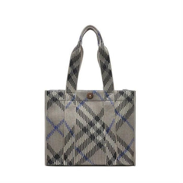 BURBERRY Kleine Karomuster Strick Tragetasche 8104034 142313368