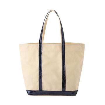 VANESSA BRUNO Cabas Spangle Baumwolle Tote Bag Large L V40315 056 144732178