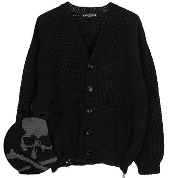MASTERMIND JAPAN Mastermind Black Skull Over Cardigan MW24S12 KN002 600 76019757