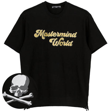 MASTERMIND JAPAN Mastermind Black Logo Glitter T-Shirt MW24S12 TS134 008 76019931