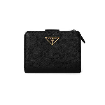 PRADA Saffiano Dreieck Logo Reißverschluss Geldbörse F0002 1ML018 148528291 [P]