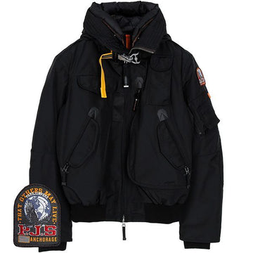 Parajumpers Black Gobi Bomber Hooded Duck Down Jacket 25FW A01 0541 100705228