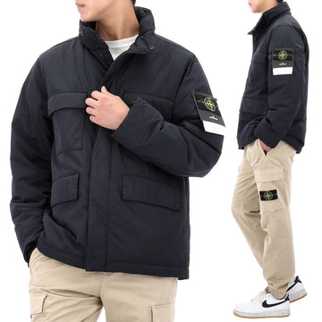 STONE ISLAND マイクロツイルフードパディング 142544757