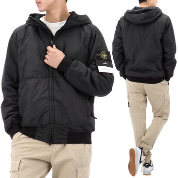 STONE ISLAND Waffendrucken Patches Kapuzenjacke Krinkler L 142544763
