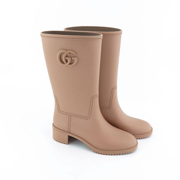 GUCCI レディース レインブーツ 762700 J8710 2526 ラバー ブラウン 142556055