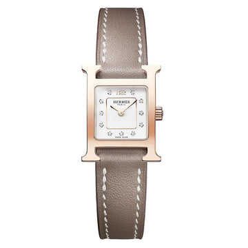 HERMES Mini Modell Uhr mit Diamanten 21mm W403478WW00 142556146