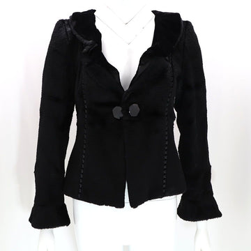 Armani Collezioni Armani Collegioni Rex Fur Rabbit Hair Jacket 92043469 142561505