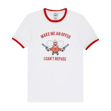WILD DONKEY T-OFFER WHITE/RED Unisex T-Shirt L 141667747