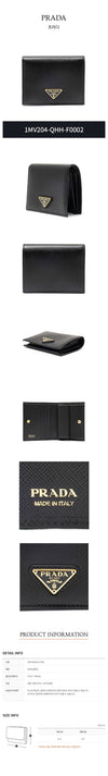 PRADA トライアングルロゴ サフィアーノ 二つ折り財布 142600187 [P]