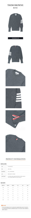 THOM BROWNE 4-Band Streifen Milano Stich Strick FKA239A 00219 035 142600443 [P]