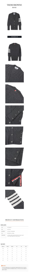 THOM BROWNE 4ラインストライプカシミアカーディガン FKC001A 00011 035 142600464 [P]