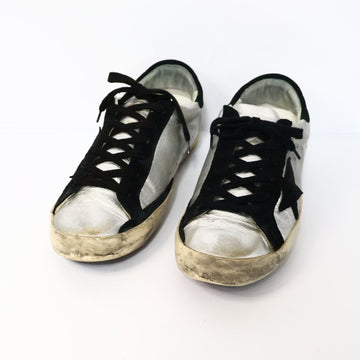 Golden Goose Superstar Silver Black Tab Vintage Sneakers 40/255 142645655