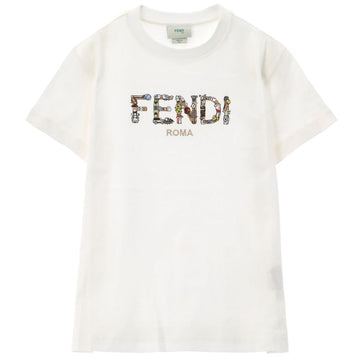 Fendi Kids Logo Short Sleeve T-Shirt 142700259