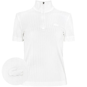 LACOSTE Weiße Logo Polo Zip-T-Shirt DF7563 70V 111222109