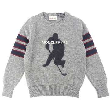MONCLER KIDS Graue Wollhockeypullover 9004850 9699L 985/8A,10A 64286618