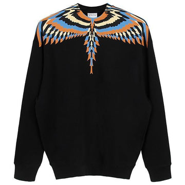 MARCELO BURLON ブラックオプティカルウィングスウェットシャツ 1033 90197767