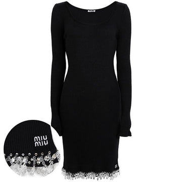 Miu Miu Black Knit Dress F0002 94623690