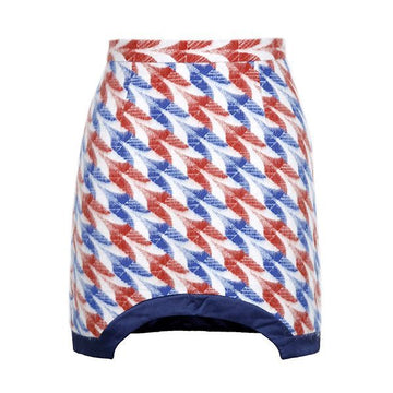 Casablanca Multi Curved Mini Wool Skirt WF22 SK 034 04 96066548