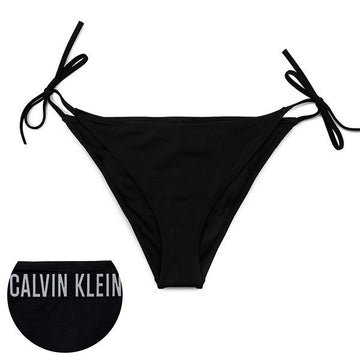 CALVIN KLEIN Schwarze Logo Seitenband Cheeky Bikini Bottoms KW0KW01858 BEH 97269303