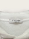 Valentino White Maxi V Logo Printed Hoodie 58911962 [P]
