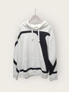 Valentino White Maxi V Logo Printed Hoodie 58911962 [P]