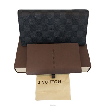 LOUIS VUITTON N62665 Damier Graphite Brazza Geldbörse 142712927