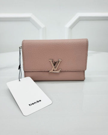 Louis Vuitton Capucines Compact Wallet M62156 Pink 142715433