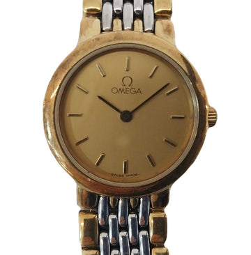 Omega De Ville 18K Combi Quartz Women's Watch 22mm 142719455