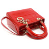 DIOR レッド ペイデント カナージュ スティッチ レディ ミディアム 2WAY VRN44551 142719638 [P]
